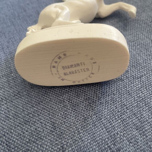 Alabaster Hand Made Rearing Horse Greek Handmade Statue Sculpture - Picture 4 of 5